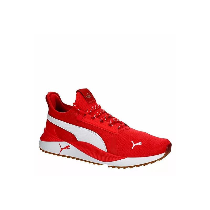 Puma Men`s Pacer Future Street Plus Sneakers Red Sz 8.5 9 9.5 10 388376 - Red