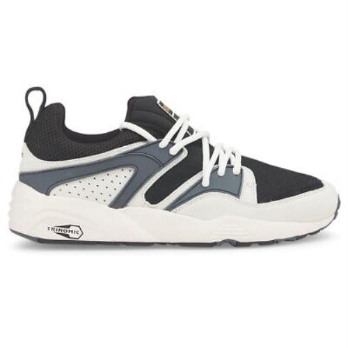 Puma Blaze Of Glory Premium Lace Up Mens Black Blue White Sneakers Casual Sho