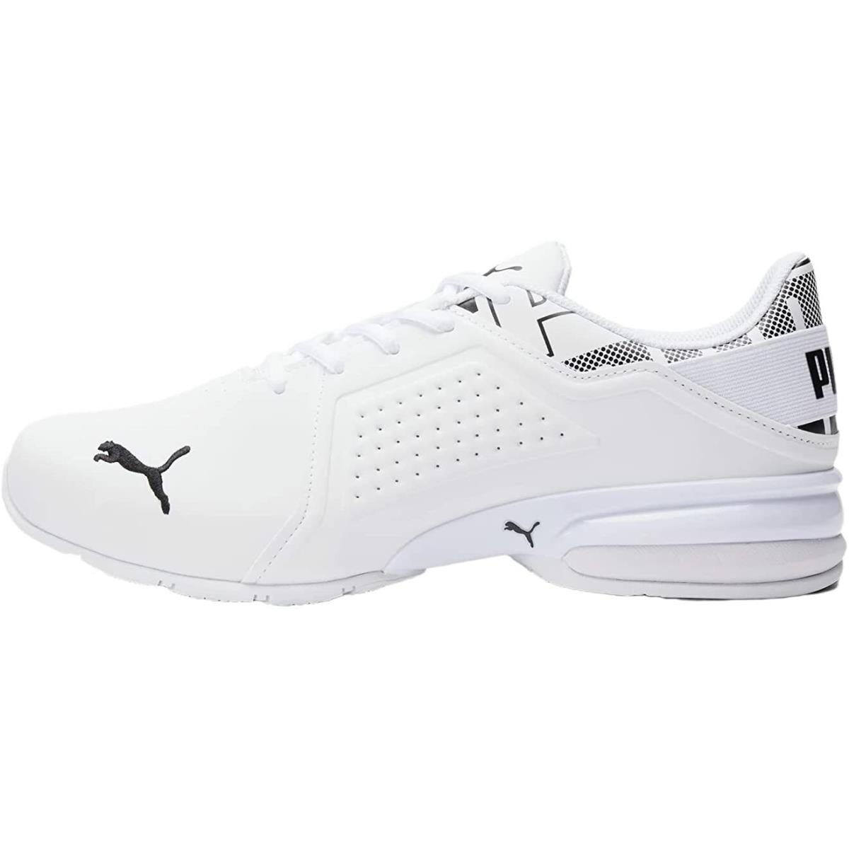 Puma Men`s Viz Runner Repeat Sneaker 10 10.5 11.5 12 Size - White/Black