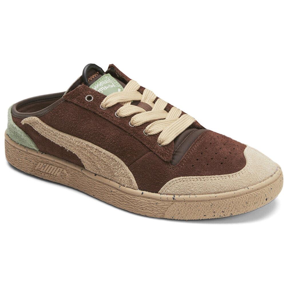 Puma Ralph Sampson X Childhood Dreams Slip On Mens Brown Sneakers Casual Shoes - Brown