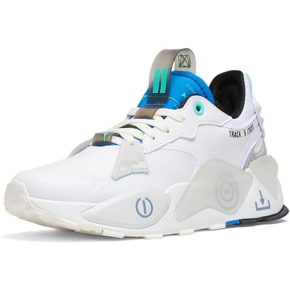 Puma Rs-xl Playlist Lace Up Sneakers RS Rsx White- Ultra Blue