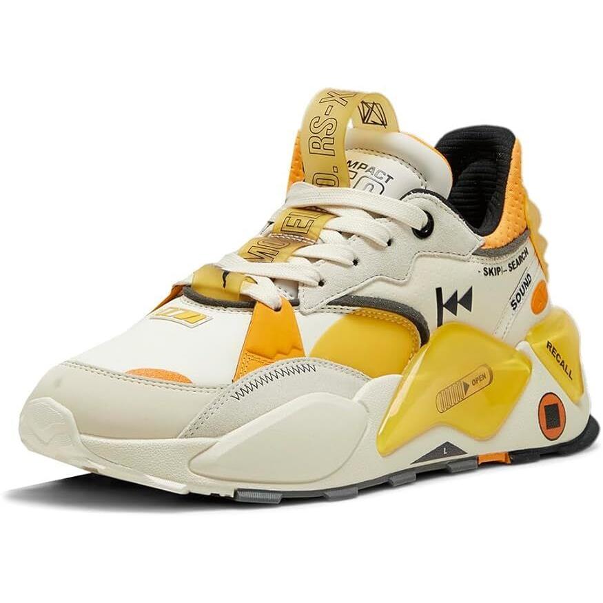 Puma Rs-xl Disc Lace Up Sneakers RS Rsx White- Yellow