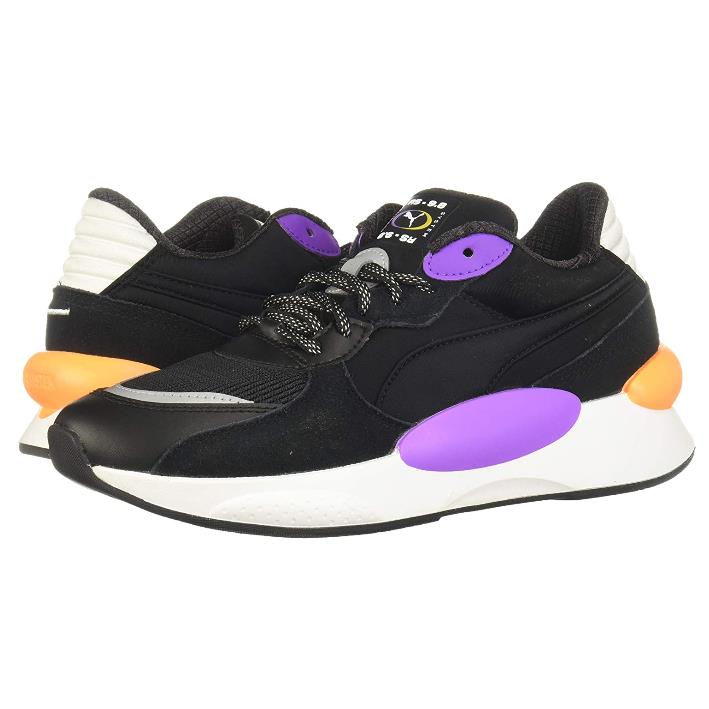 Puma Men`s RS 9.8 Sneaker Black-purple Glimmer 10.5 M US