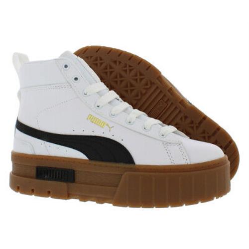 Puma Mayze Mid Womens Shoes Size 7 Color: White/black - White/Black, Main: White