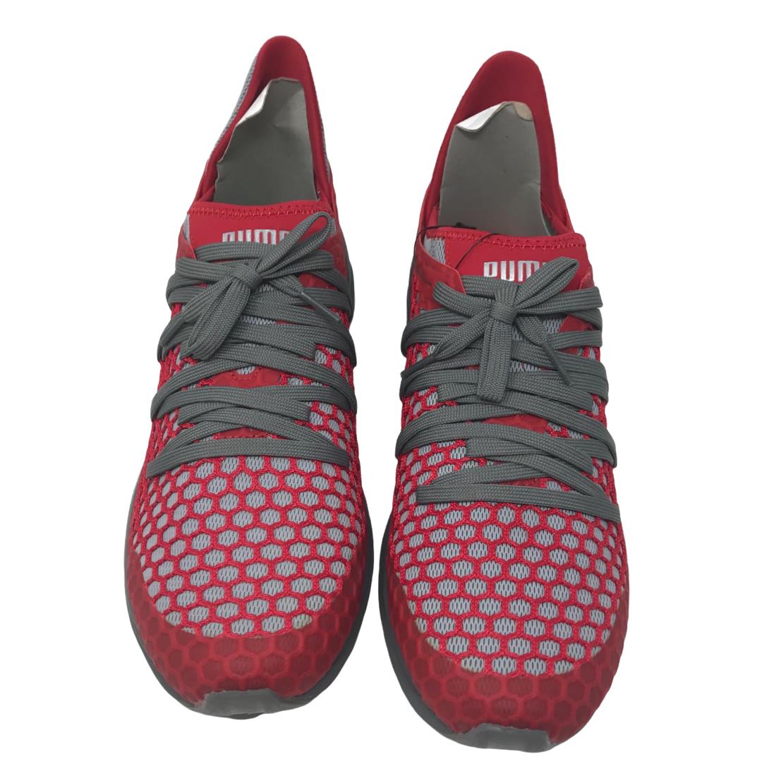 Puma Men`s Ignite Limitless Netfit Sneaker Size 9.5M - Red/Grey