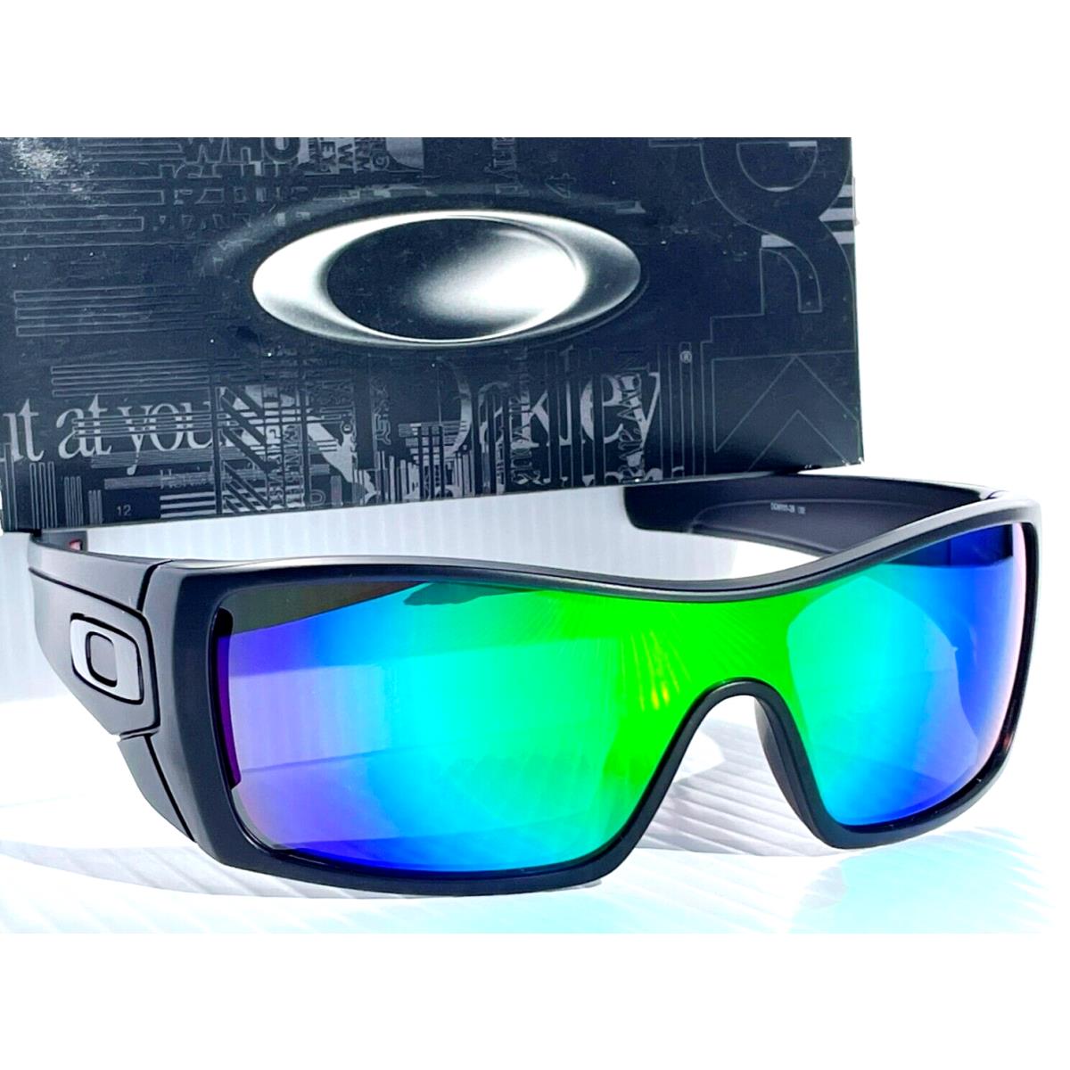 Oakley Batwolf Matte Blackout Polarized Galaxy Jade Lens Sunglass 9101