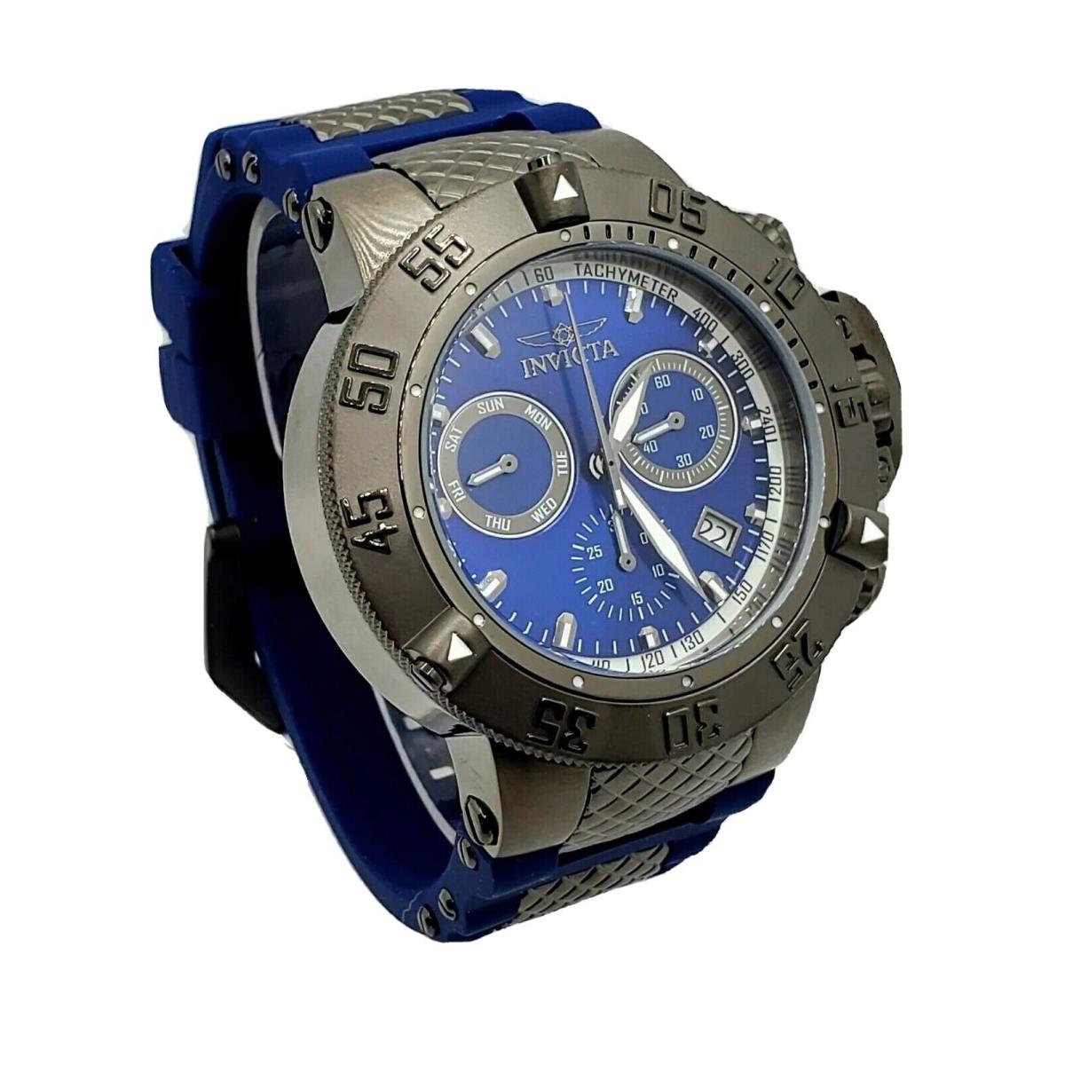 Invicta Mens Subaqua Sports 5509 Chronograph Silicone Strap Wristwatch