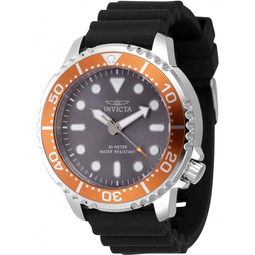 Invicta Pro Diver Quartz Grey Dial Men`s Watch 47224