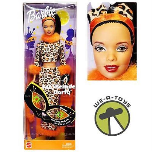 Maskerade Party Barbie Halloween Doll African American 2002 Mattel 56284 Nrfb