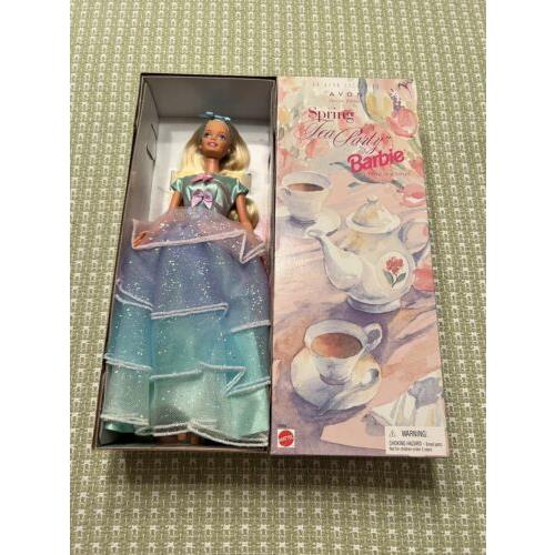 Spring Tea Party Barbie Doll 1997 Sold BY Avon Third in a Series