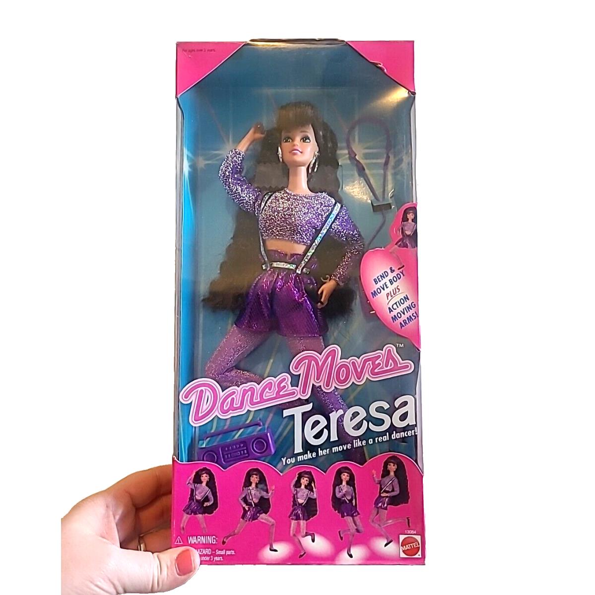 Vtg 1994 Mattel Barbie Dance Moves Teresa Articulated Fashion Doll 13064