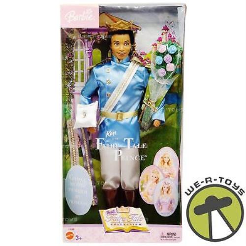 Barbie Ken as The Fairy Tale Prince Doll African American 2003 Mattel C1166 Nrfb