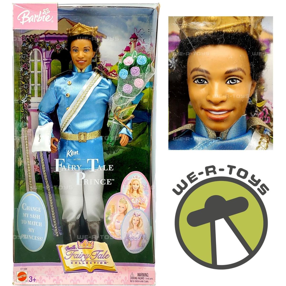 Ken as The Fairy Tale Prince Barbie Doll African American 2003 Mattel C1166