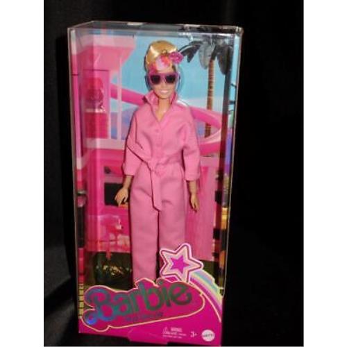 Barbie The Movie Doll Margot Robbie Doll Wearing Pink Power Jumpsuit Outfit