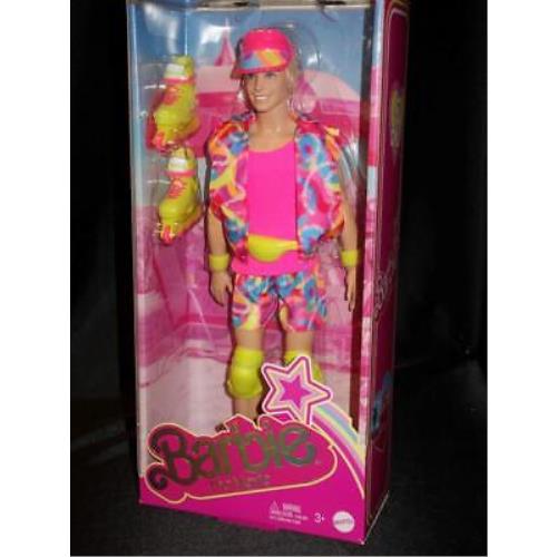 Barbie The Movie Doll Ryan Gosling Ken Doll Wearing Pink Rollerblade Outfit