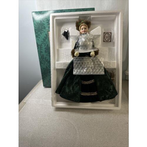 1996 Barbie Holiday Porcelain Barbie Collection Holiday Caroler