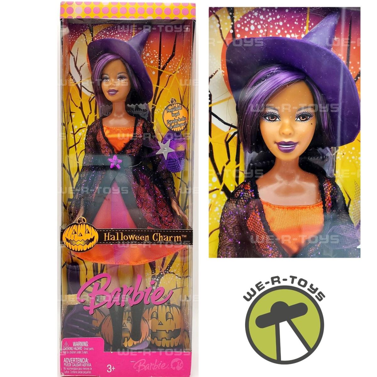 Barbie Halloween Charm Rare African American Doll 2006 Mattel J9204 Nrfb