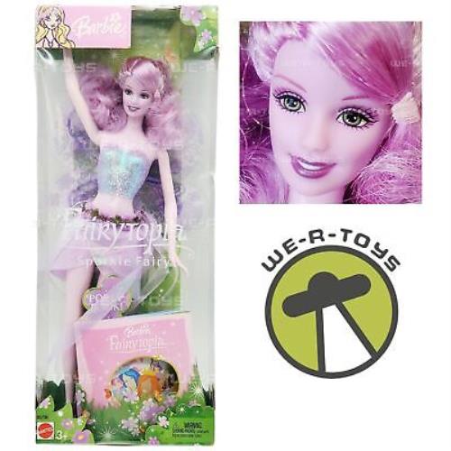 Barbie Fairytopia Lavender Sparkle Fairy Doll with Pop-up Book 2003 Mattel B5736