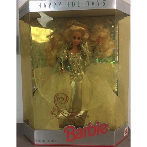 Vintage 1992 Happy Holidays Barbie Doll Mattel 1429