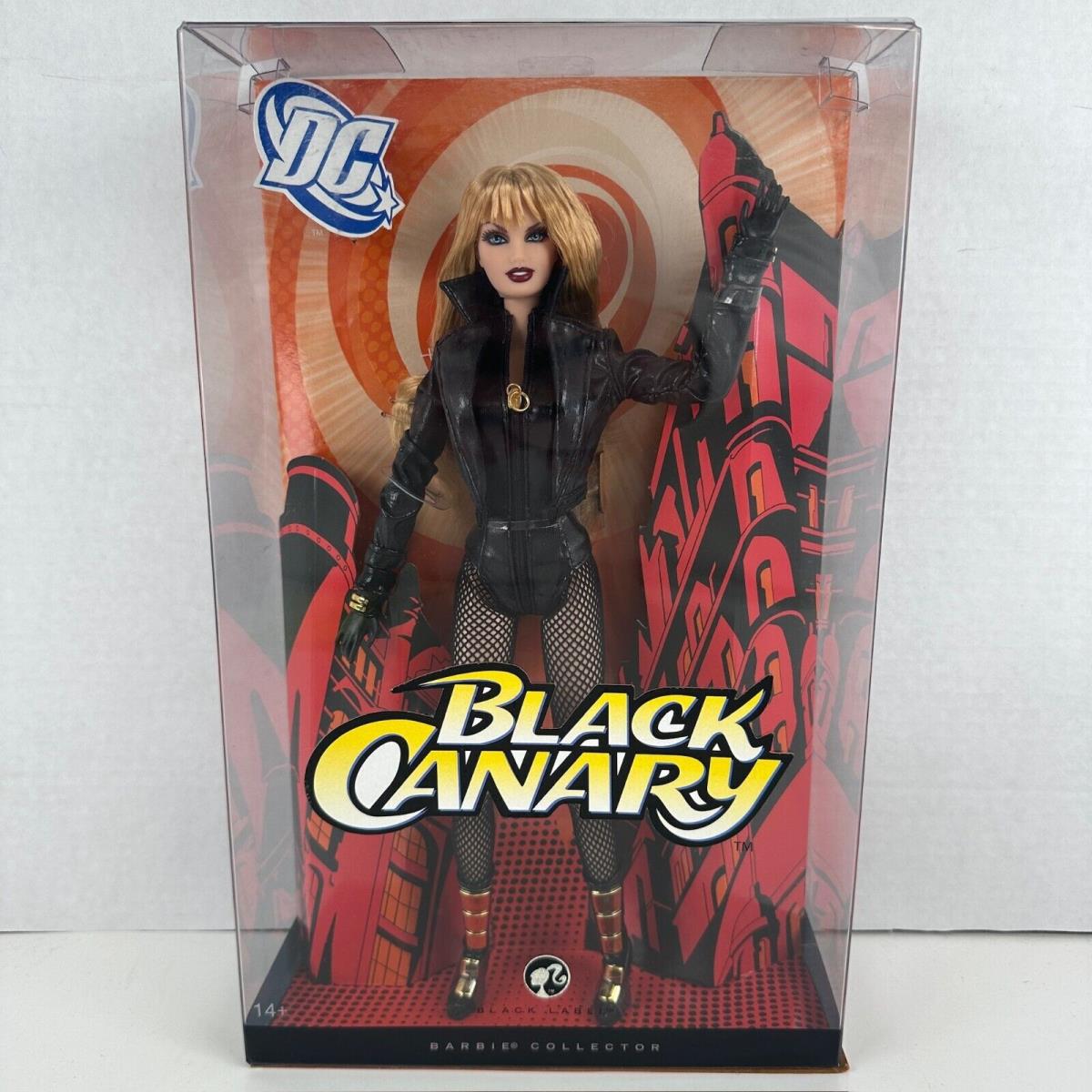 Black Canary DC Barbie Collector Black Label Doll 2008 Mattel L9640