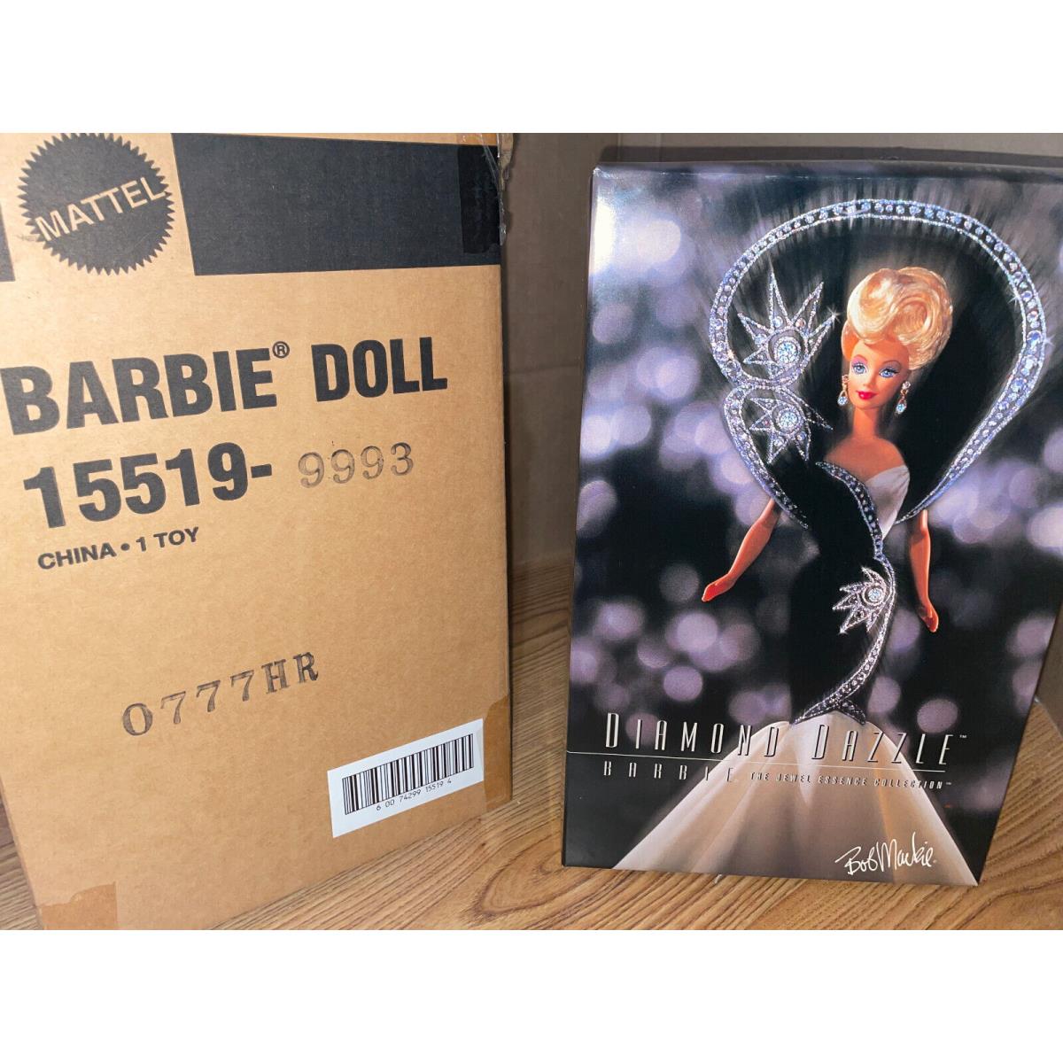 1996 Barbie Mattel 15519 Bob Mackie Jewel Essence Diamond Dazzle W/shipping Box