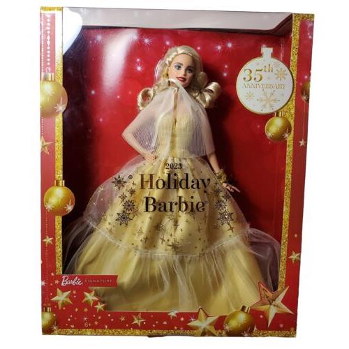 Barbie 2023 Holiday Doll -blonde- 35th Anniversary