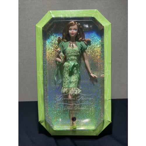 Barbie Doll Birthstone Beauties 2007 Mattel Miss Peridot Blonde August