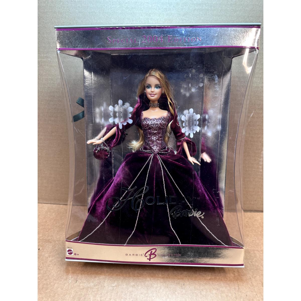2004 Holiday Barbie Special Edition Burgundy Dress
