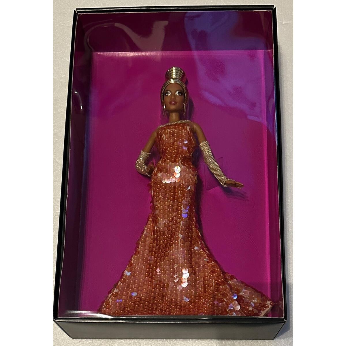 Stephen Burrows Alazne Barbie Doll X8279 Nrfb 2012 Gold Label Nrfb In Shipper