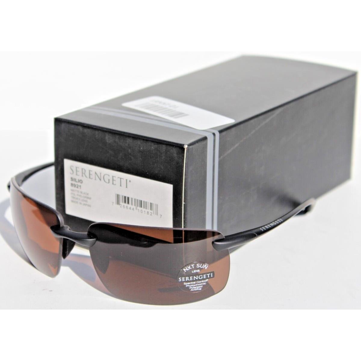 Serengeti Silio Polarized Sunglasses Matte Black/phd DR8NF 8921 Japan