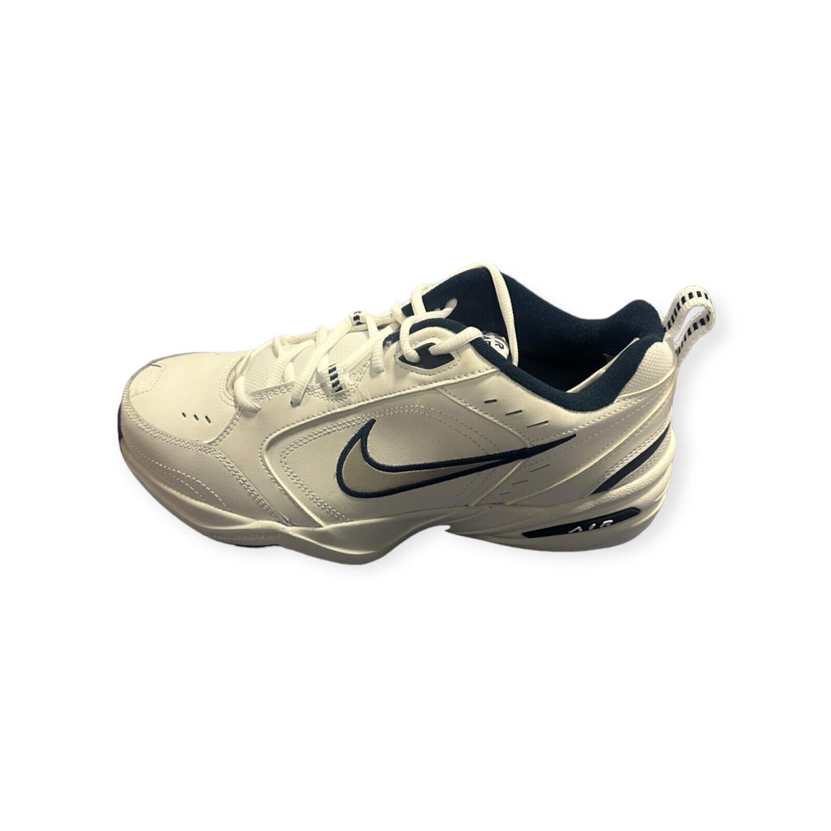 Nike Air Monarch IV 4E White/metallic Silver/navy 416355-102 Men`s Shoes