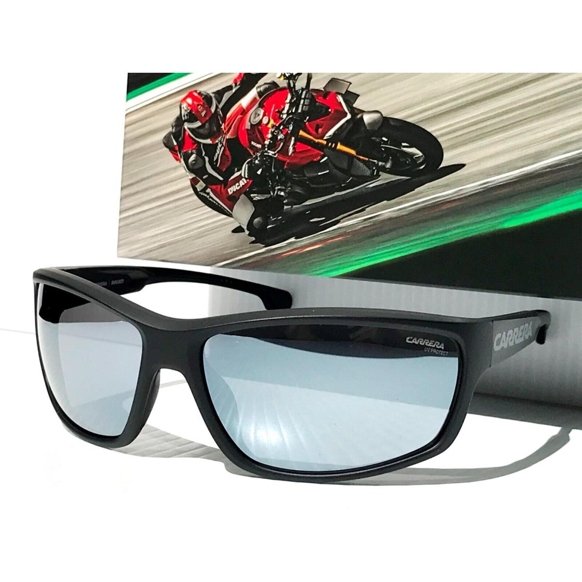 Carerra Ducati Carduc Shiny Black Frame Grey Mirror Lens Sunglass 002/S 08AT4