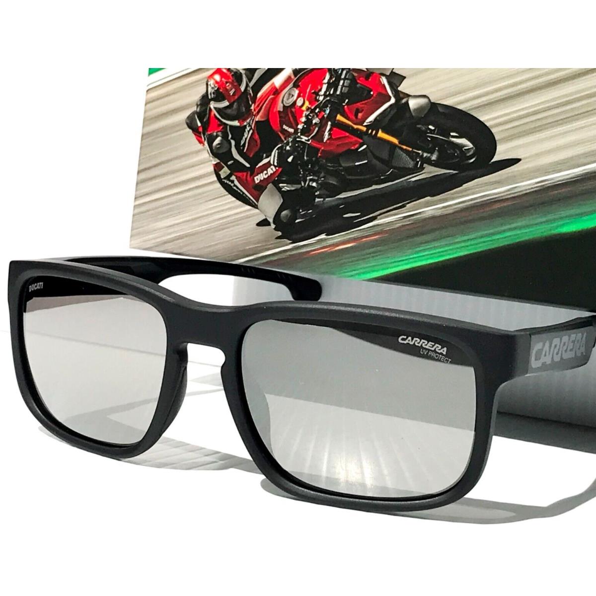 Carerra Ducati Carduc Shiny Black Frame Grey Mirror Lens Sunglass 001/S 08ATA
