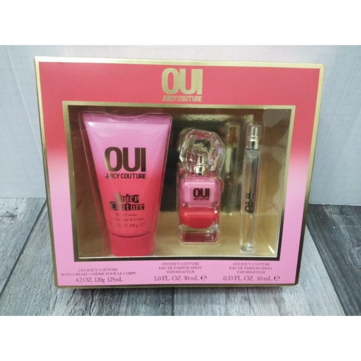 Oui by Juicy Couture 3 Piece Women s Gift Set Perfume Lotion Body Cream