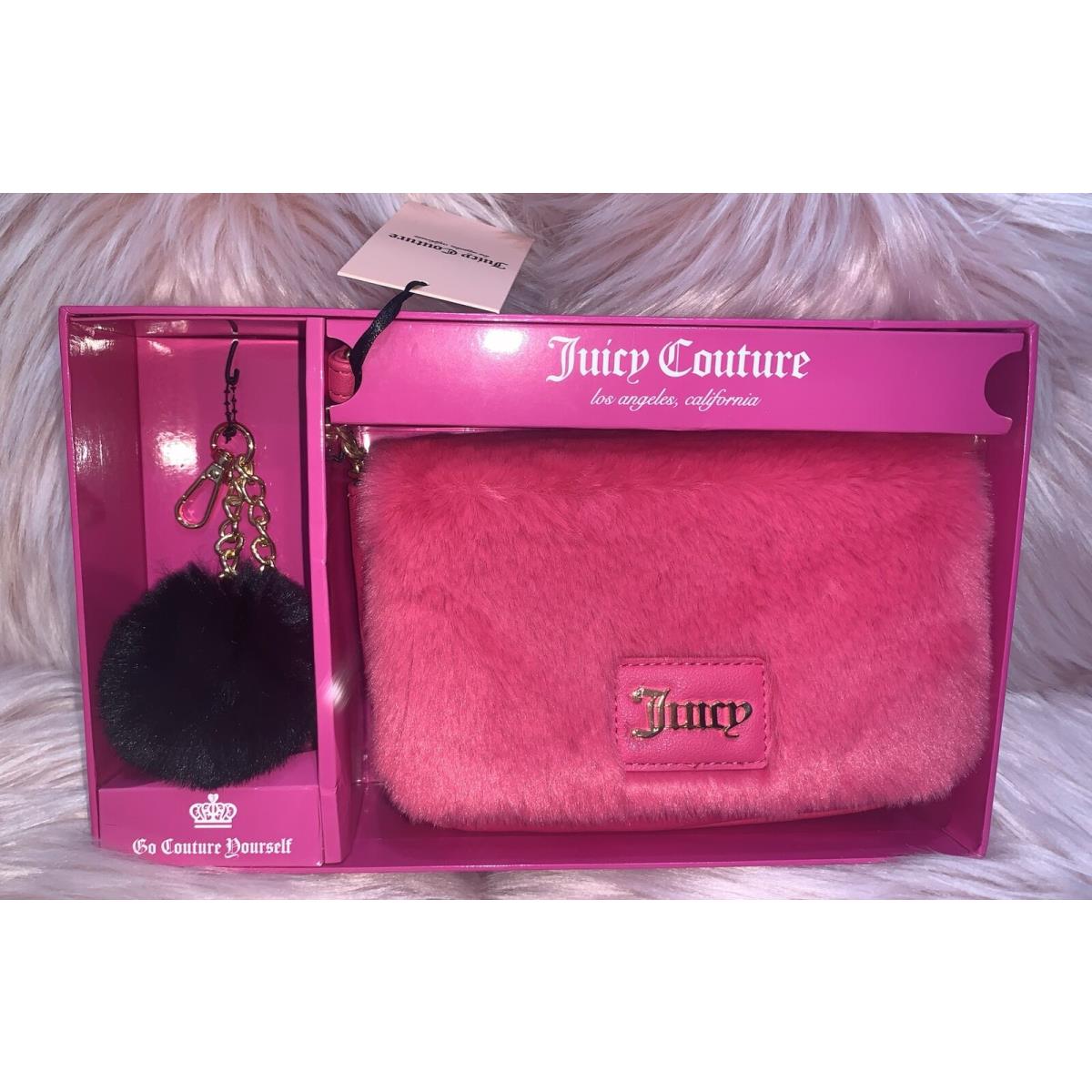 Juicy Couture Fur 11JCCE6JC-FL Free Love Flap Crossbody Keycha