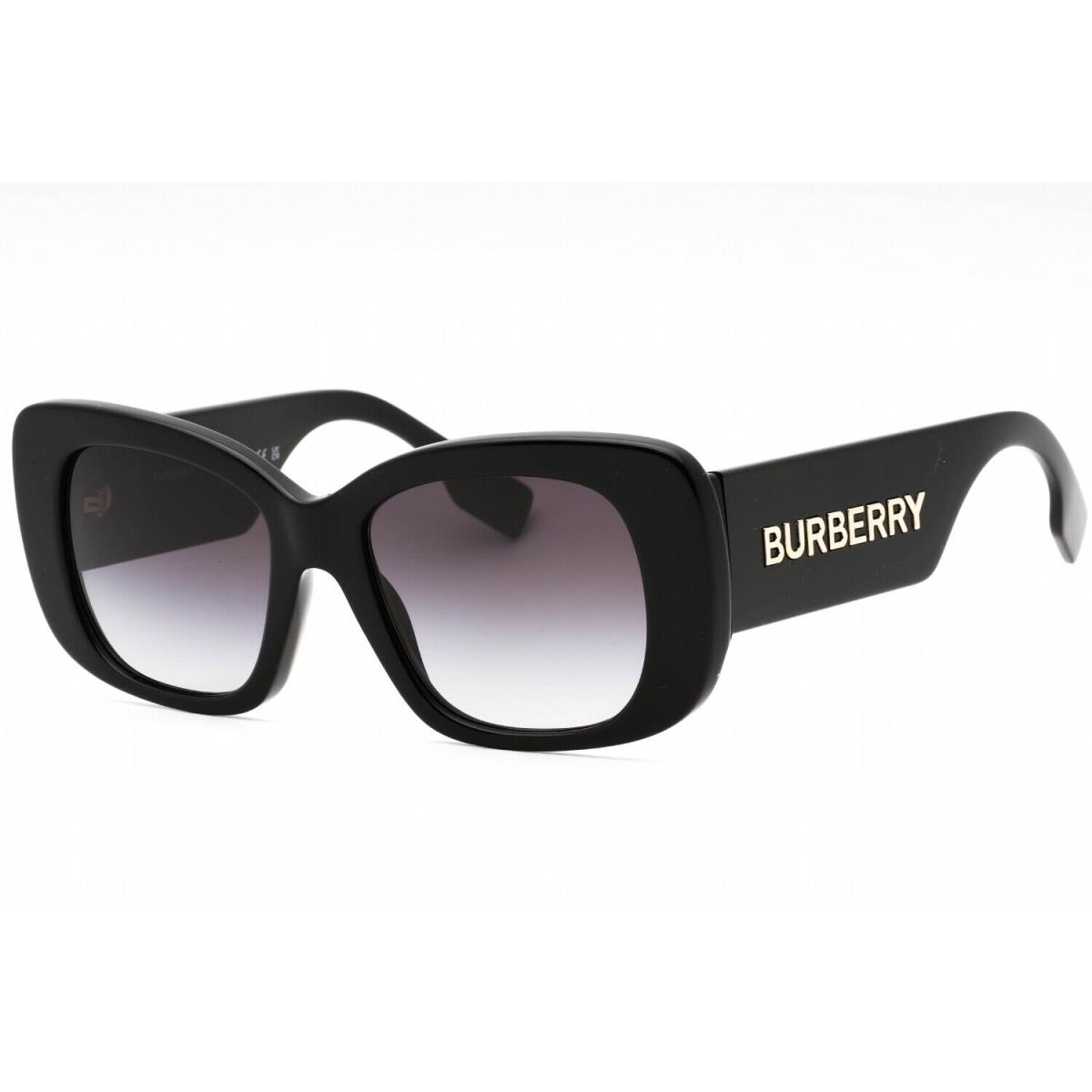 Burberry BE4410 30018G Sunglasses Black Frame Grey Gradient Lenses 52mm