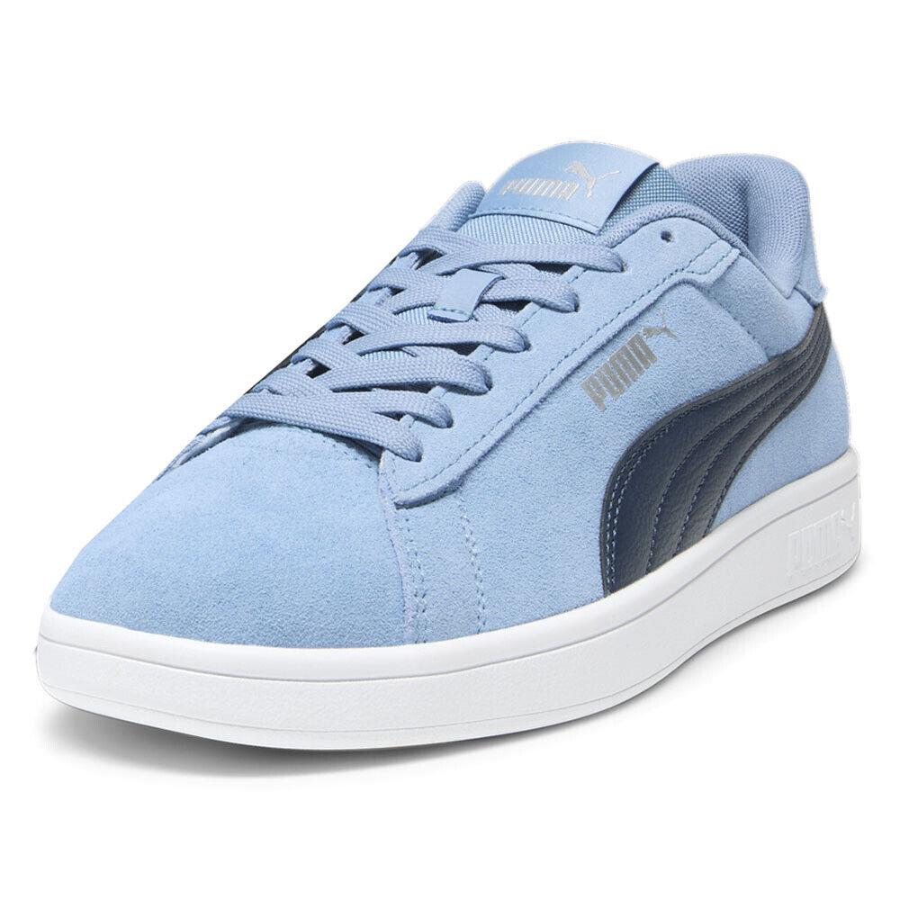 Puma Smash 3.0 Lace Up Mens Blue Sneakers Casual Shoes 39098415 - Blue