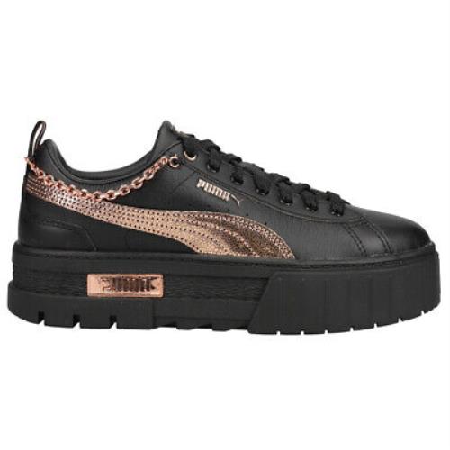 Puma Mayze Glow Platform Womens Black Pink Sneakers Casual Shoes 385405-01