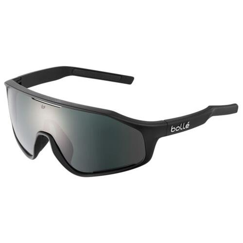 Bolle Boll Shifter Black Matte Shield Sunglasses w/ Oleophobic Lens BS010004 - Taiwan - Frame: Black Matte, Lens: Grey