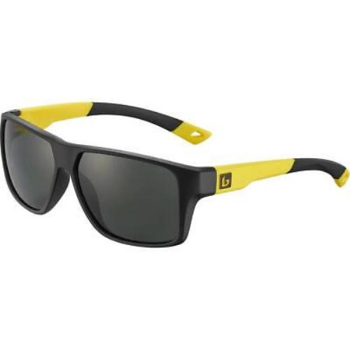 Bolle Brecken Floatable Sunglasses Men`s Black Yellow Matte Tns Polarized