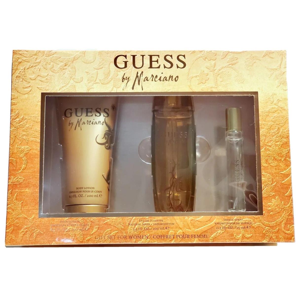 Guess Marciano 3PC Gift Set 3.4OZ Edt Spray For Women