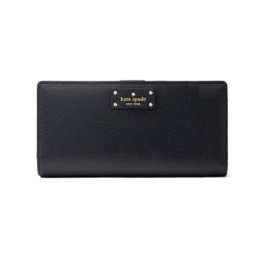 Kate Spade Groove Street Large Stacy Leather Continental Wallet Black Rare
