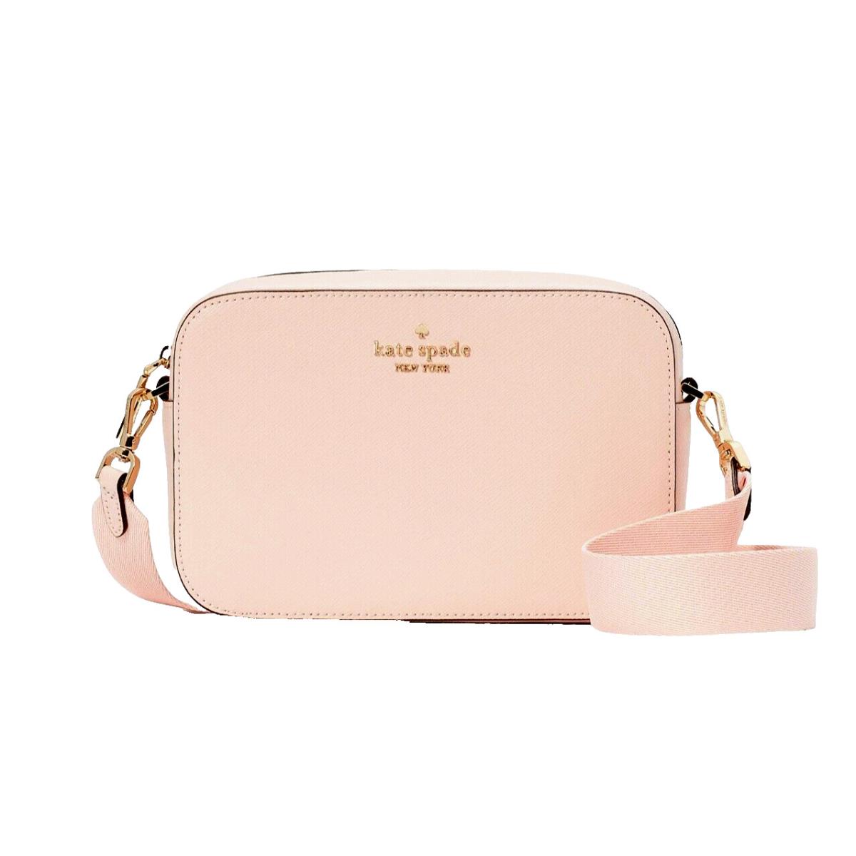 New Kate Spade Madison Mini Camera Bag Saffiano Leather Conch Pink