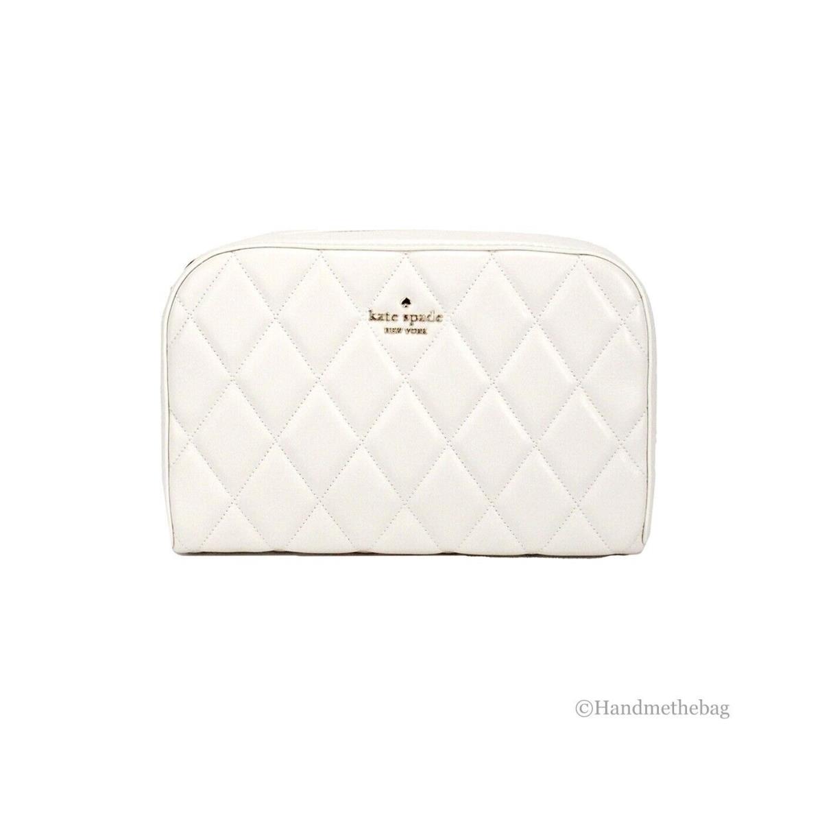 Kate Spade Carey Mini Parchment Quilted Smooth Leather Camera Crossbody Handbag