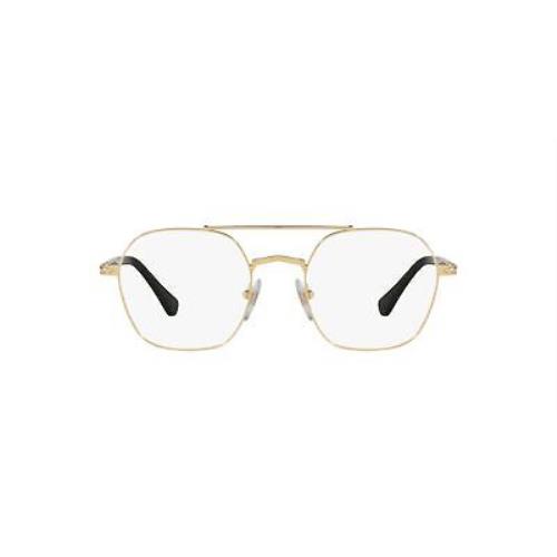 Persol PO2483V 1097 Gold Demo Lens Irregular 52 mm Men`s Eyeglasses