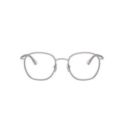 Persol PO2469V 1101 Silver Smoke Demo Lens Panthos 48 mm Men`s Eyeglasses