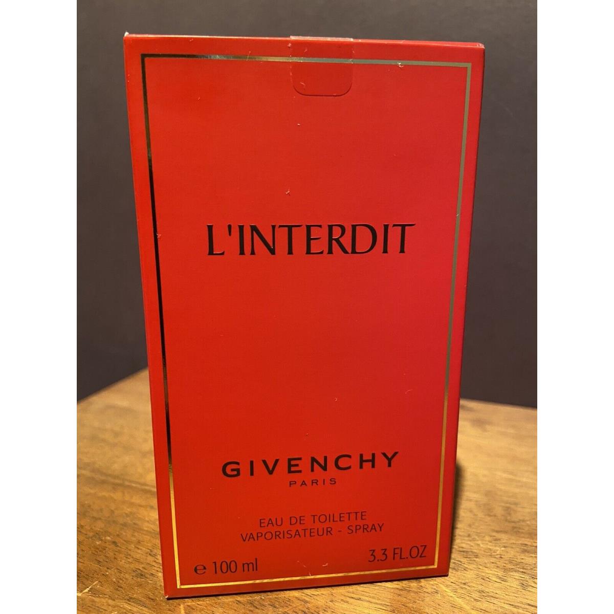 L`interdit by Givenchy 3.3 oz /100 ml Eau de Toilette Spray For Women Box