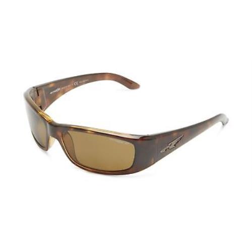 Arnette Men`s An4178 Quick Draw Wrap Sunglasses Havana/polarized Brown