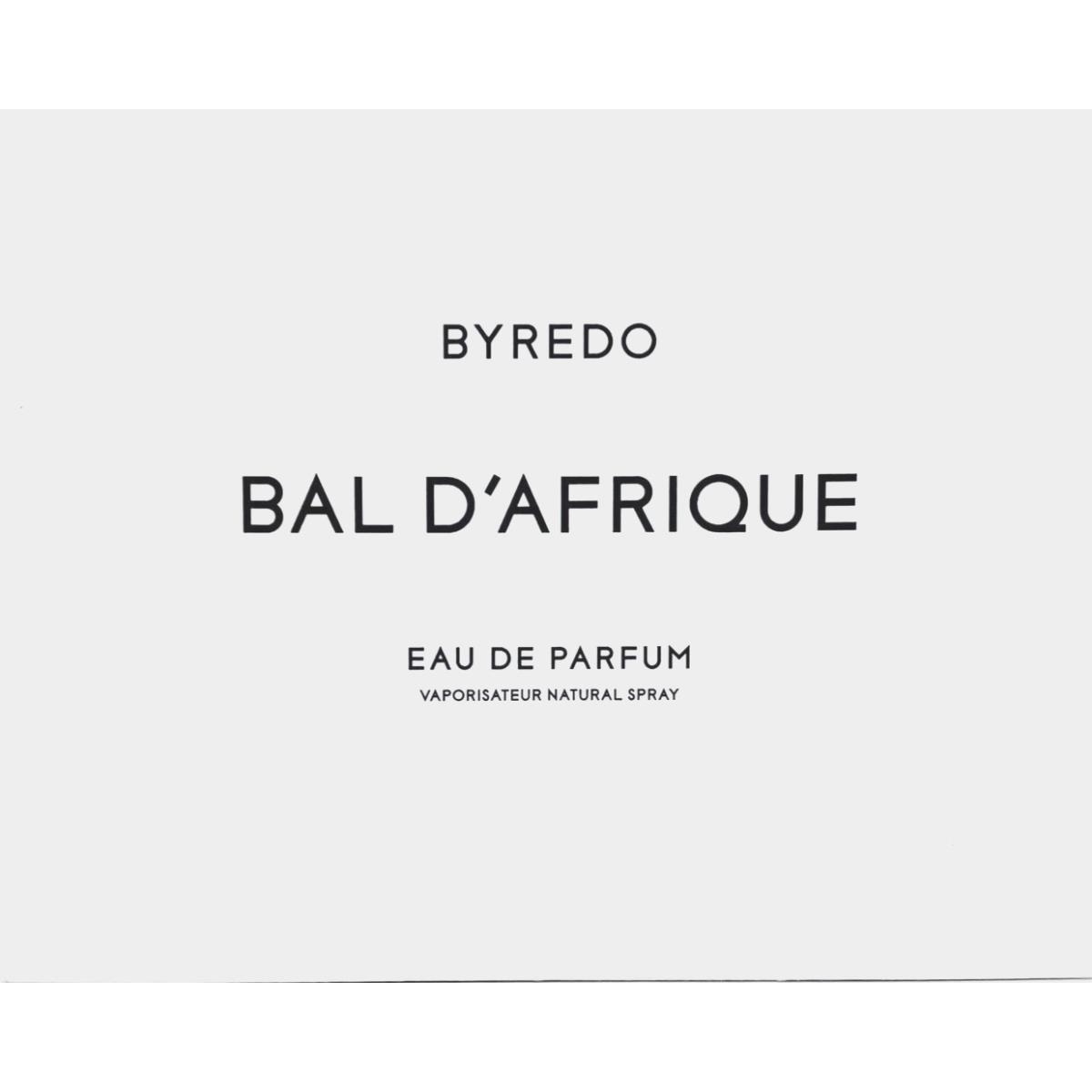 Byredo Bal D`afrique Eau DE Parfum Spray Unisex 1.6 Oz / 50 ml