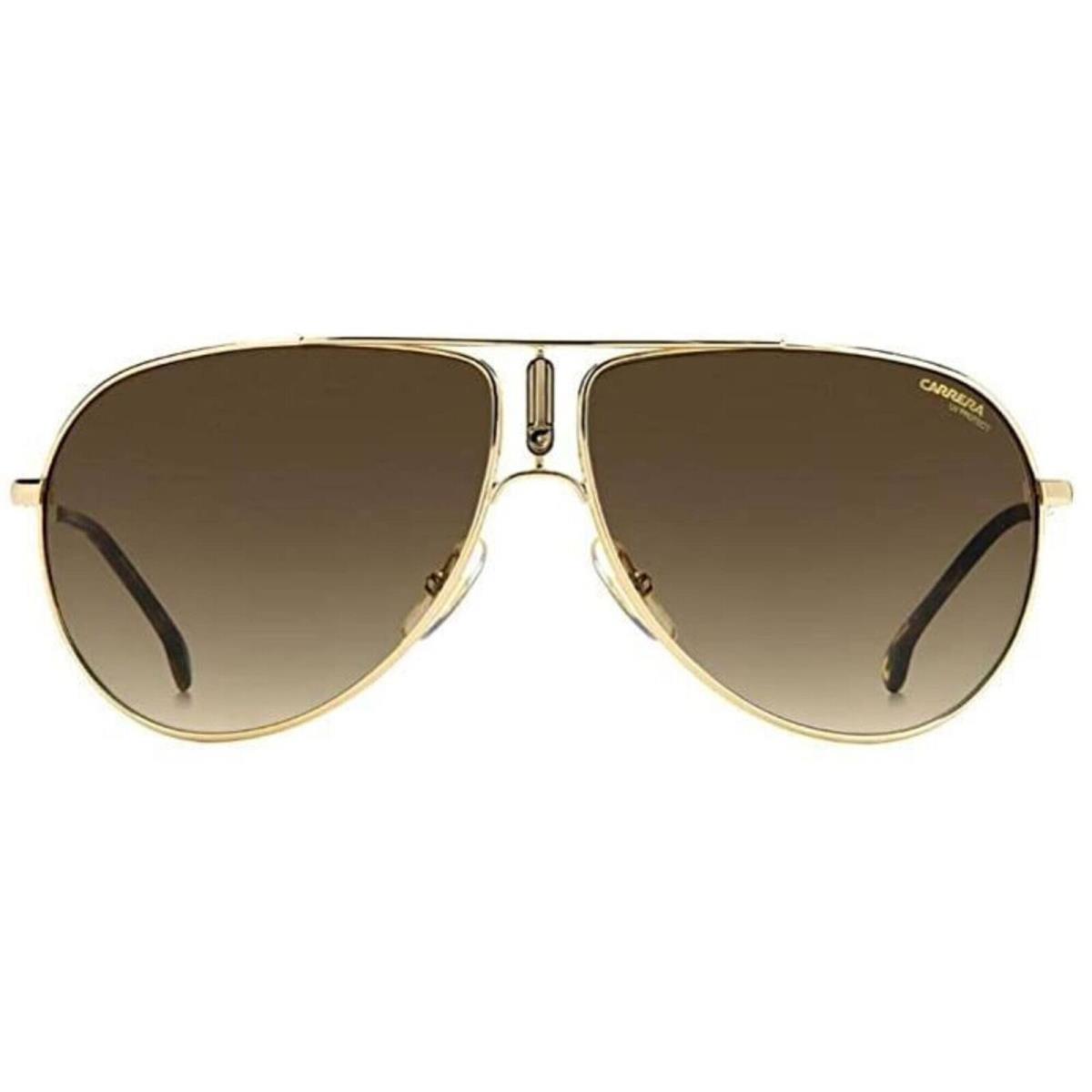 Carrera Unisex Sunglasses Gold Metal Pilot Shape Frame Brown Sf Lens GIPSY65 J5G